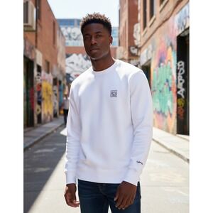 Uniqlo Keith Haring Sweatshirt Adult XS/S White Streetwear Urban Pop Art‎ Collab